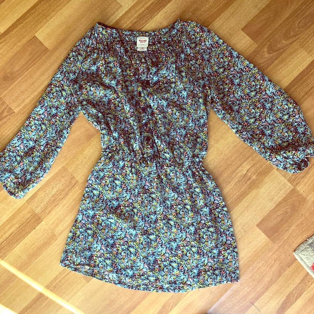 Sheer Dainty Flower Blouse Massimo